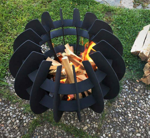 Ocelový zahradní koš na oheň